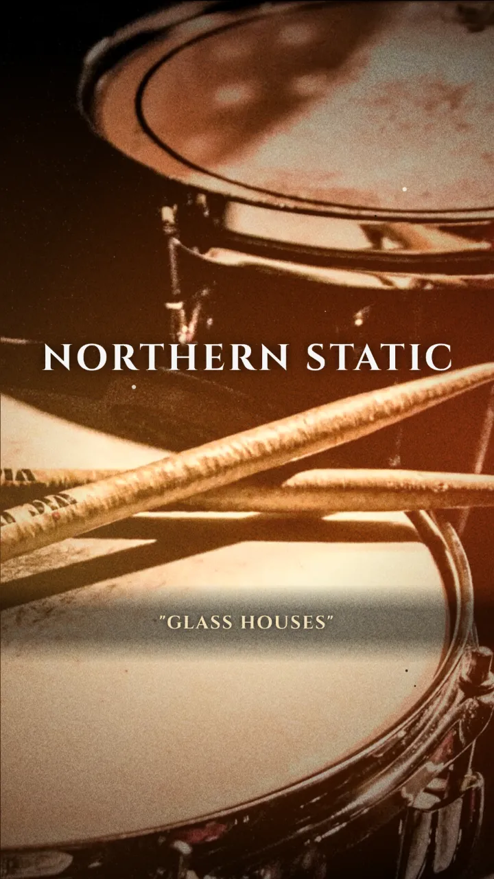 A reel for a new single in Super 8: the Northern Static logo, Out now and Listen: link in bio, over the studio